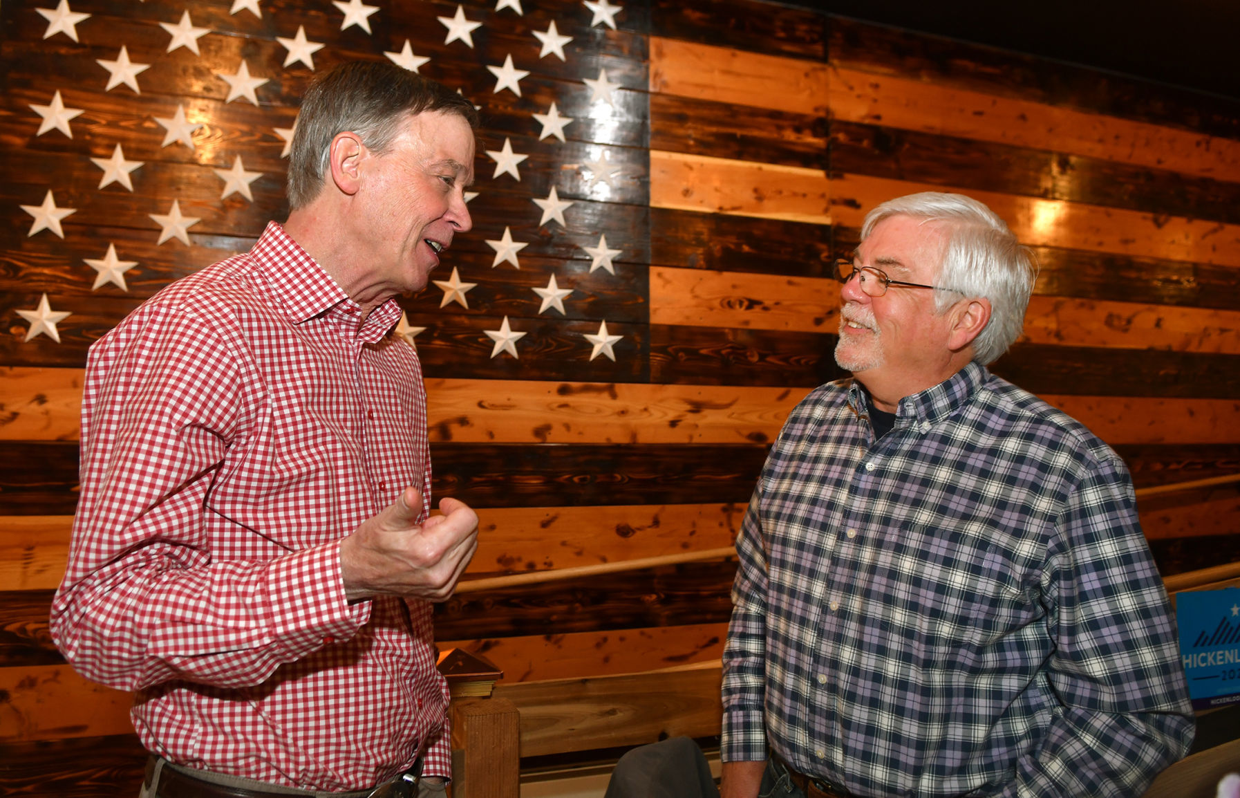 Democratic Presidential candidate John Hickenlooper in Davenport